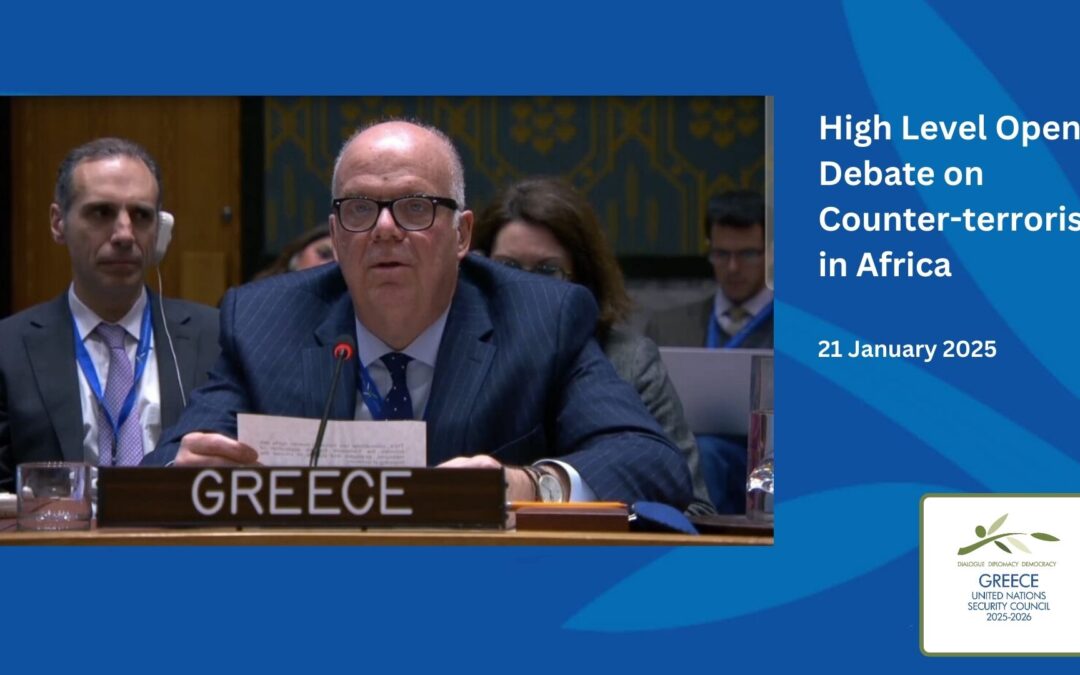 Security Council High Level Open Debate on “African-led and development-focused counter-terrorism: strengthening African leadership and implementation of counter-terrorism initiatives”