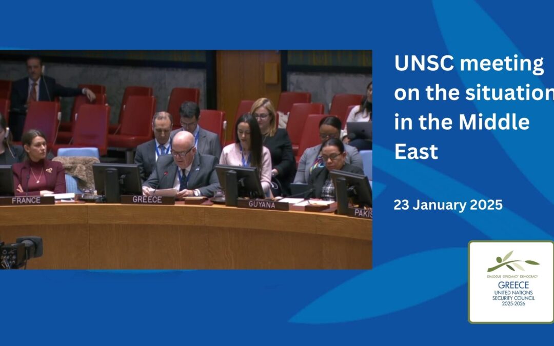 Security Council Meeting on the situation in the Middle East, including the Palestinian Question