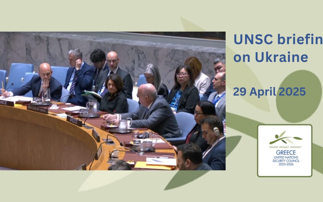 UN Security Council briefing on the maintenance of peace and security of Ukraine