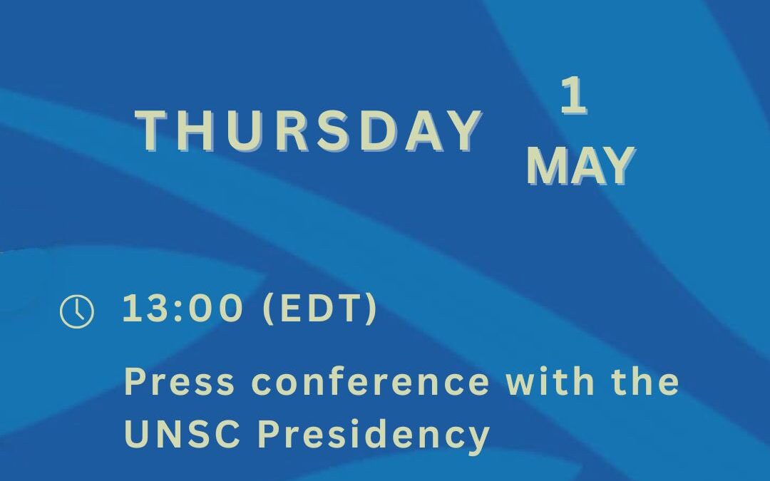 Press Conference by Security Council President on Programme of Work for May 2025