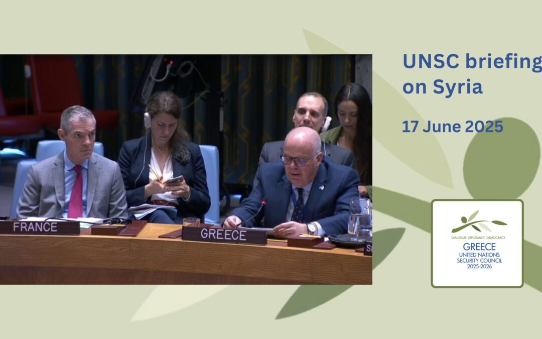 UN Security Council Briefing on the situation in the Middle East (Syria)