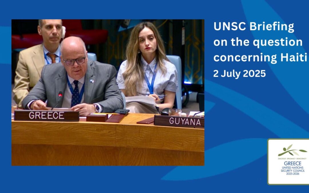UNSC briefing on the question concerning Haiti