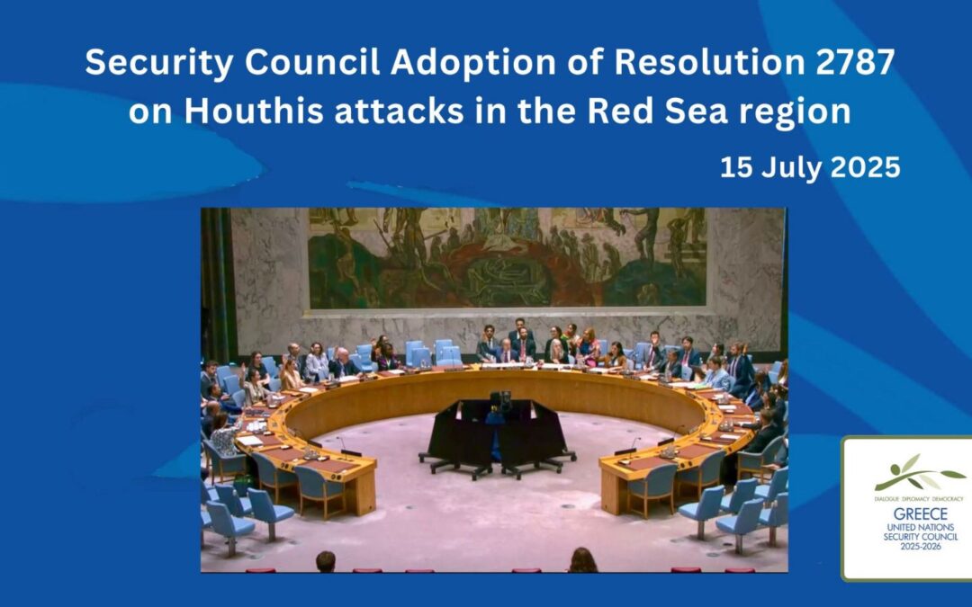 Adopted: Resolution 2787 (2025) on the Red Sea