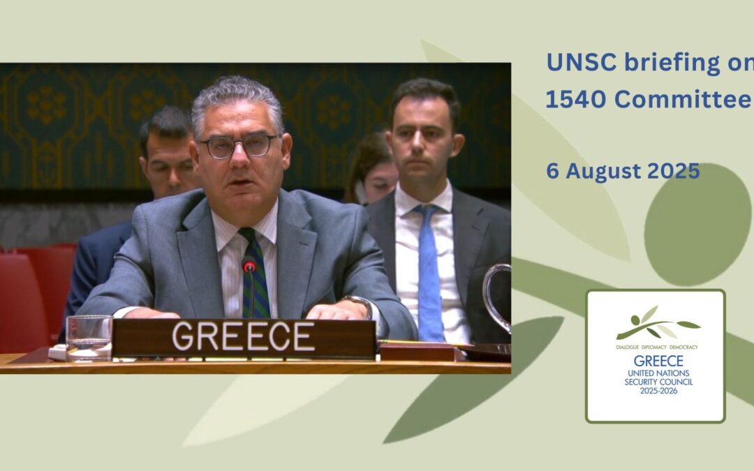 UN Security Council briefing on the 1540 Committee (Non-Proliferation of Weapons of Mass Destruction)