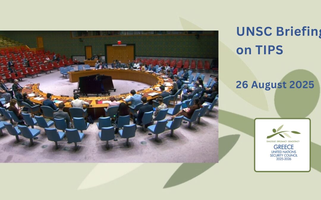 UN Security Council briefing on Threats to international peace and security