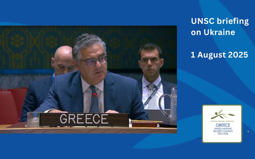 UN Security Council briefing on the Maintenance of Peace and Security of Ukraine