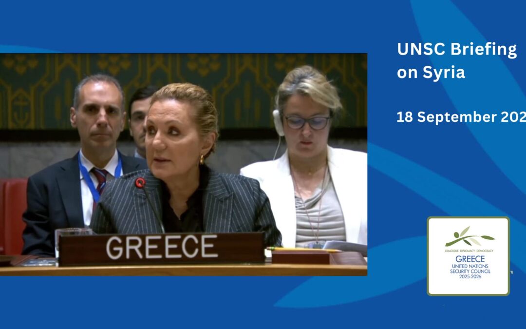 UN Security Council Briefing on the situation in the Middle East (Syria)