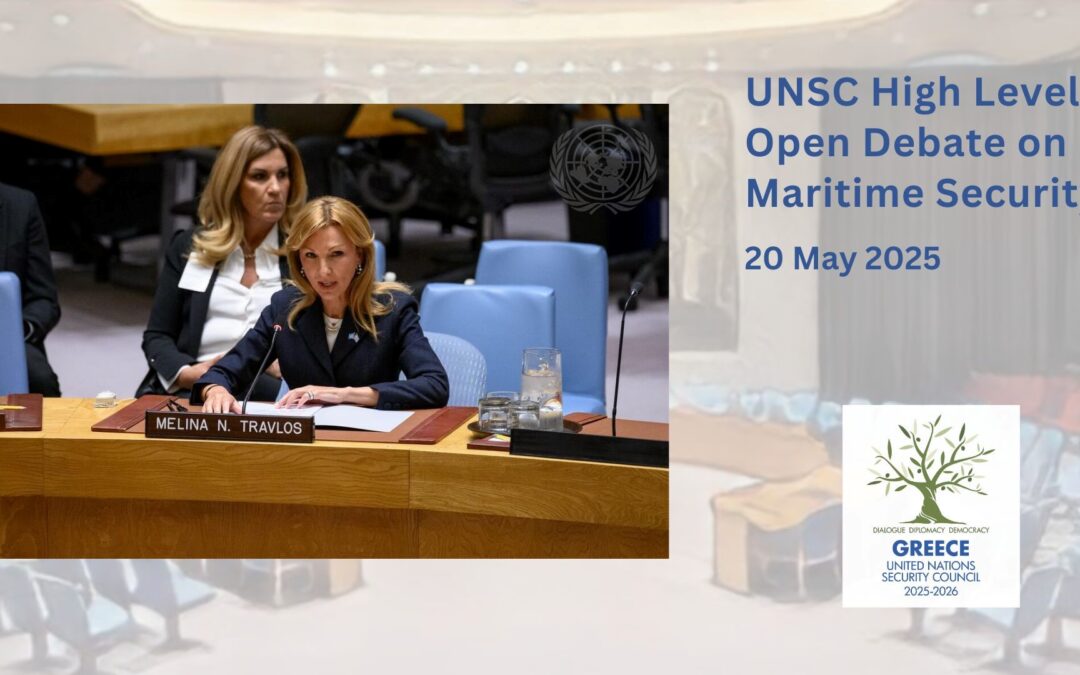 Open Debate On Maritime Security, Briefing by Ms Melina Travlos, President of the Union of Greek Shipowners