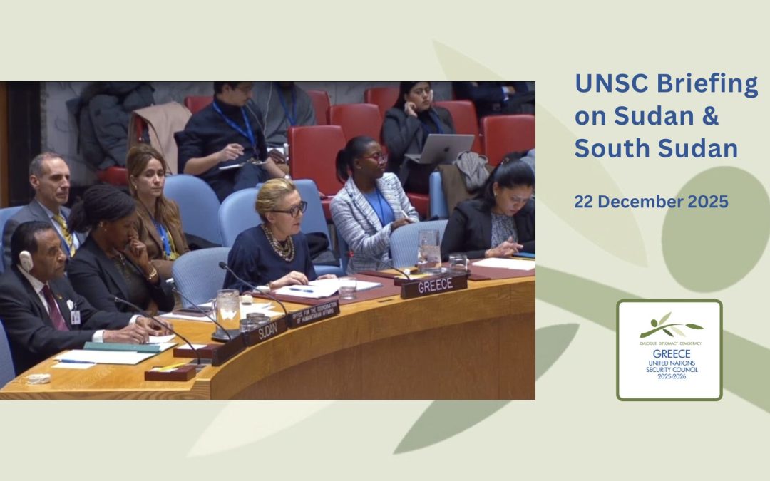 Ενημέρωση του Συμβουλίου Ασφαλείας του ΟΗΕ για το Σουδάν και το Νότιο Σουδάν: