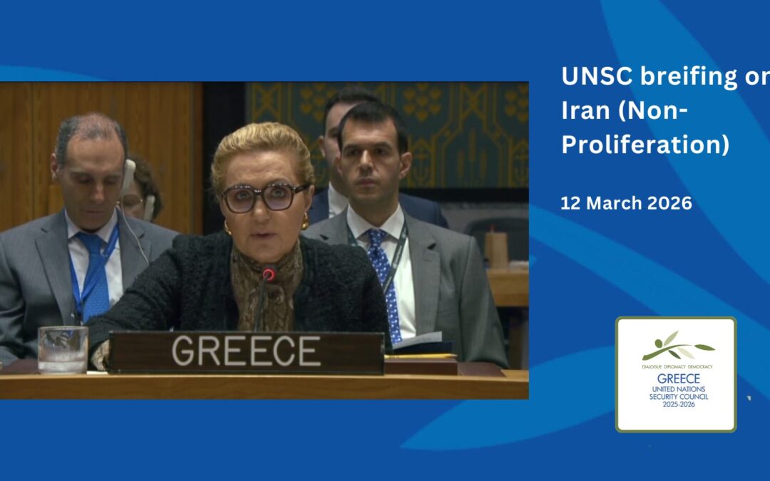 UN Security Council meeting on Non-Proliferation (Iran – 1737 Committee)