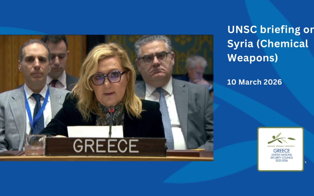 UN Security Council meeting on the situation in the Middle East (Syria – Chemical Weapons)