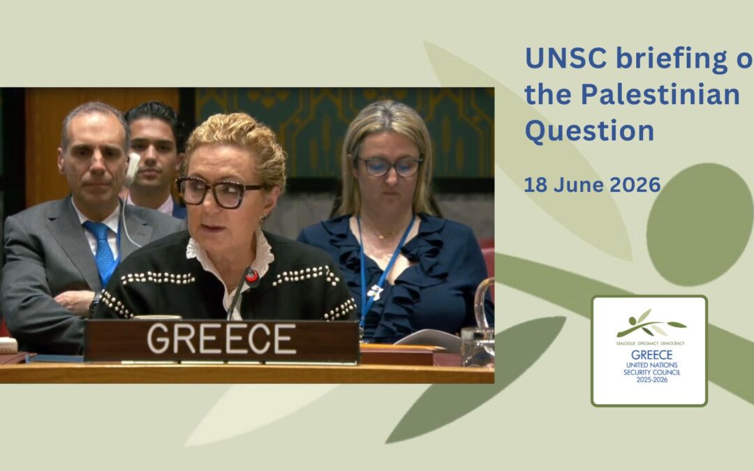 UN Security Council meeting on the situation in the Middle East, including the Palestinian Question