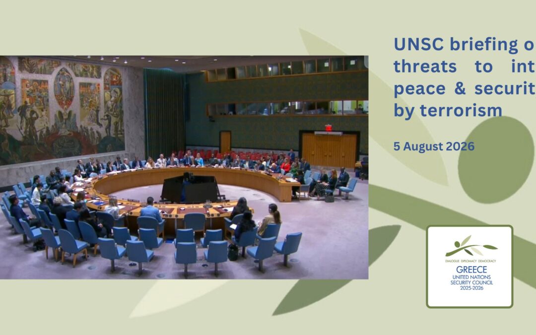 UN Security Council Briefing on Threats to International Peace and Security by acts of terrorism
